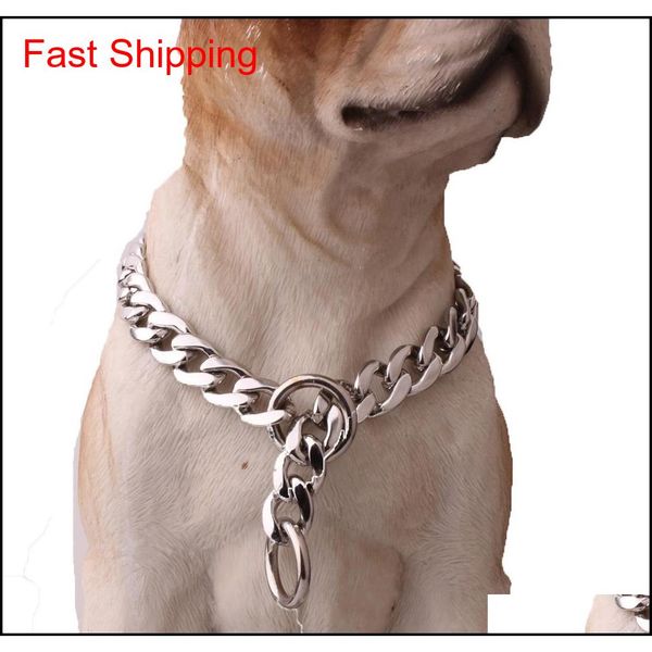 

stainless steel pet dog chain puppies medium dogs collar nk chains animal necks chains dog tools accesso qyluqs homes2007, Silver