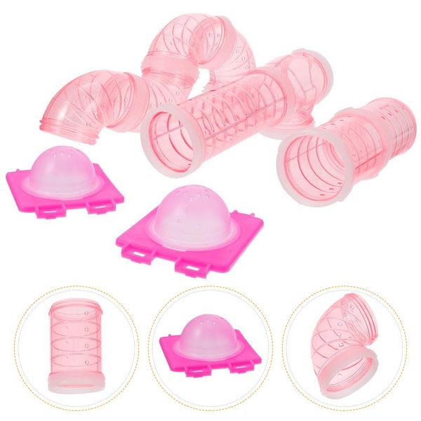 

small animal supplies 1 set hamster tubes connection plates adventure external pipe diy tunnel