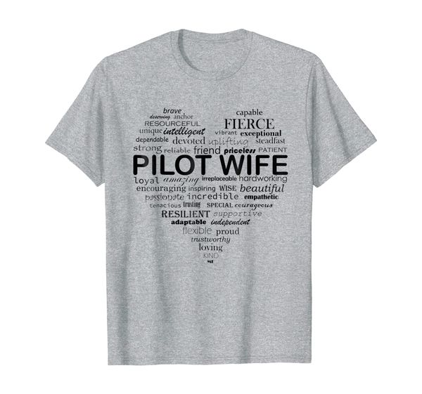 

Just Winging It: What a Pilot Wife is Made of Aviation Tee, Mainly pictures
