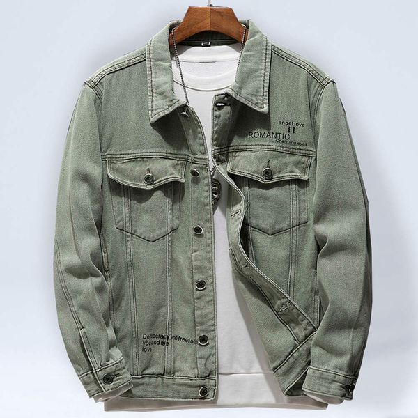 

ins brand loose ruffian jeans korean fashion handsome jacket men's spring and autumn 2020, Black;brown