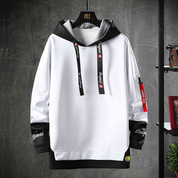 

sweater hoodies men's 2021 spring and autumn round neck fashion brand long sleeve hoodie clothes, Black