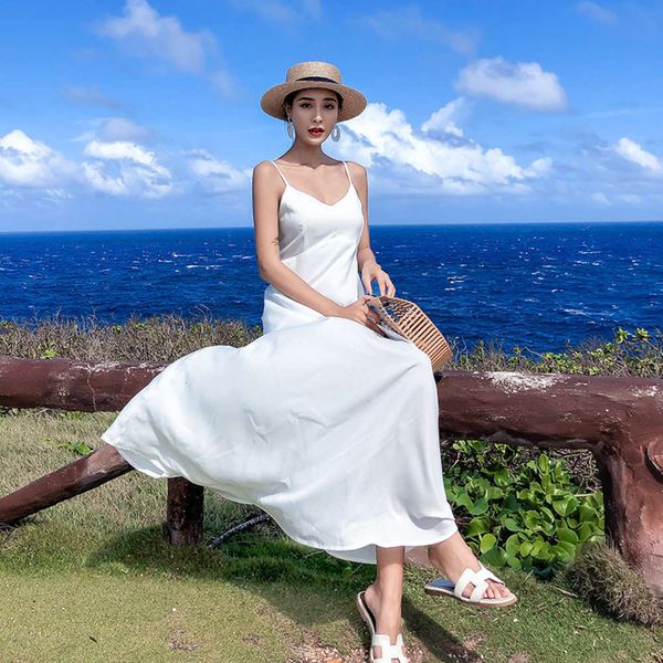 

back maldiv long women summer white open sanya beach holiday drs in thailand, Black;gray