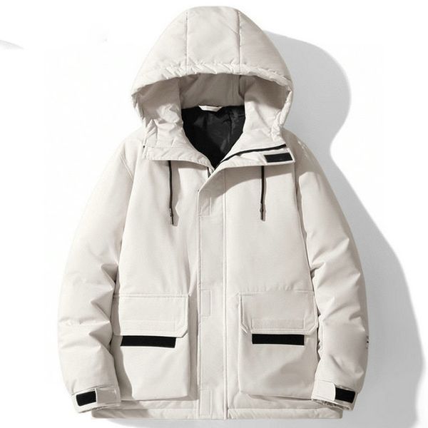 

2021 ss new men's jackets striped print winter warm down jacket for couples with the same jackets, Black;brown