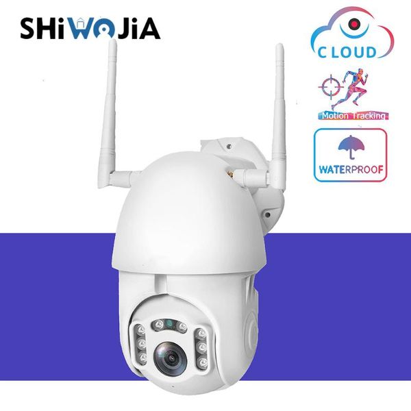 

cameras shiwojia 1080p hd ptz ip camera wifi waterproof outdoor security monitor wireless autotracking cctv smart full