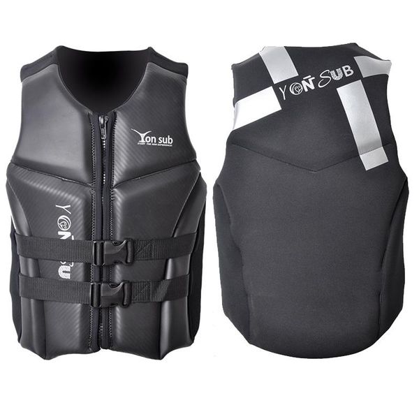 

life jacket/vest neoprene black smooth skin floation device