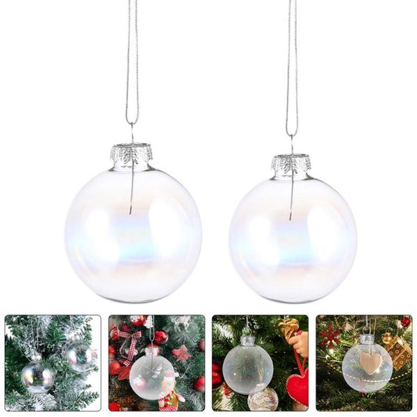 

party decoration 2pcs christmas tree glass xmas decorative po prop