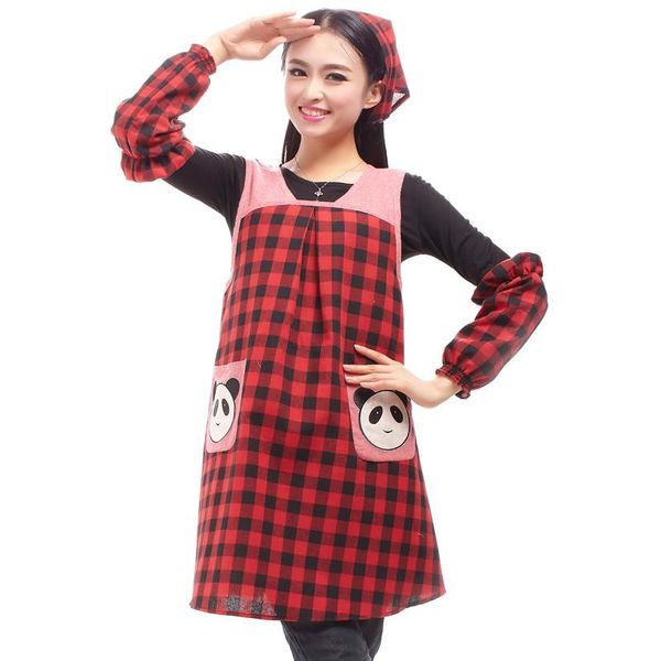 

vest-style apron cotton kitchen cute