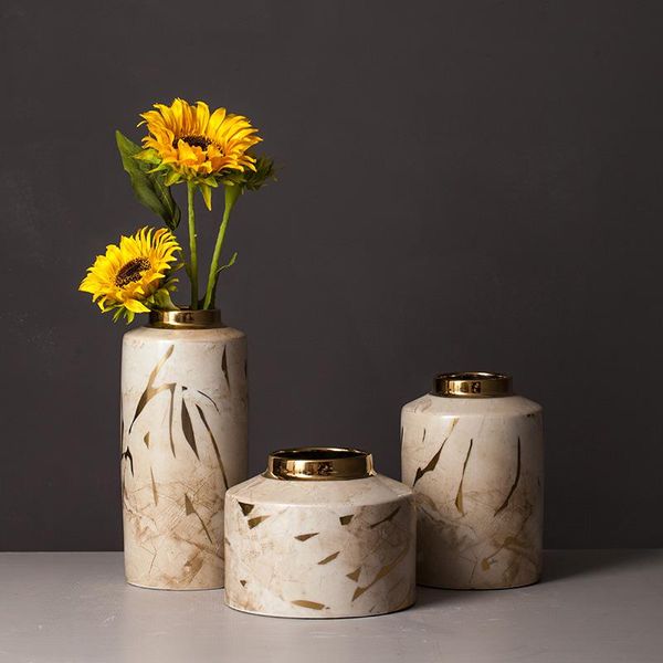 

vases ceramic vase artificial flower decoration european living room soft dried gifts