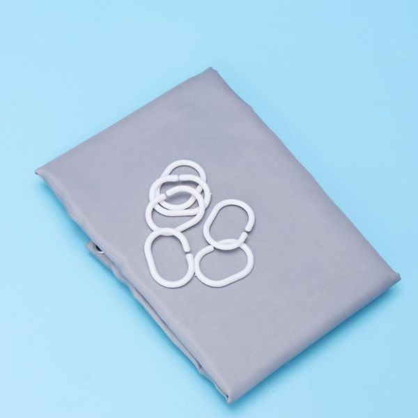 

polyester shower curtain partition curtain bathroom shower waterproof with hanging hooks