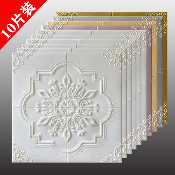 

wallpapers 3d pe foam wall sticker self adhesive waterproof tv background solid living room wallpaper mural bedroom decor