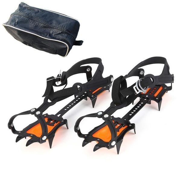 

cords, slings and webbing 10 teeth crampons manganese steel climbing gear snow ice shoe grippers crampon traction device mountaineering