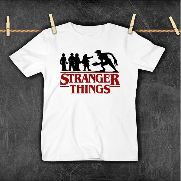 

stranger things t shirt ropa aesthetic harajuku boys girls clothes france fashion streetwear childrens oversized, Blue