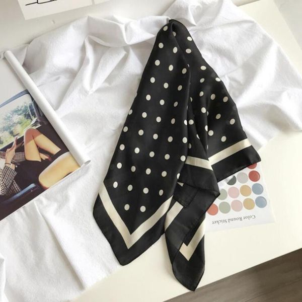 

scarves luxury scarf women print satin silk feeling square hair wrapping shawl big size head bandana hijab handkerchief, Blue;gray