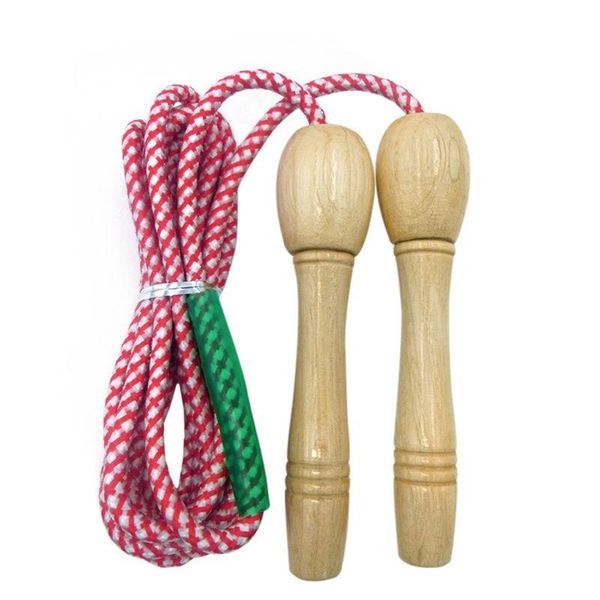 

jump ropes hreaded wooden handle speed rope 2.8m sports training boxing skipping