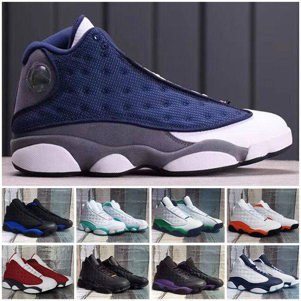 

shoes jumpman 13 men outdoor 13s university gold glitter hyper royal red flint obsidian black cat court purple sports running sneakers size