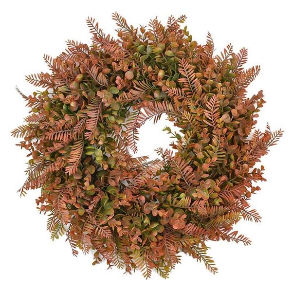 

artificial eucalyptus door wreath for front door indoor window wall wedding arch party office garden home decoration