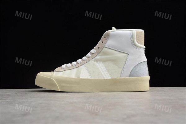 

2020 quality black white studio shoes 10x mens women mid halloween casual shoes with zip laces tie red tag size us7-11