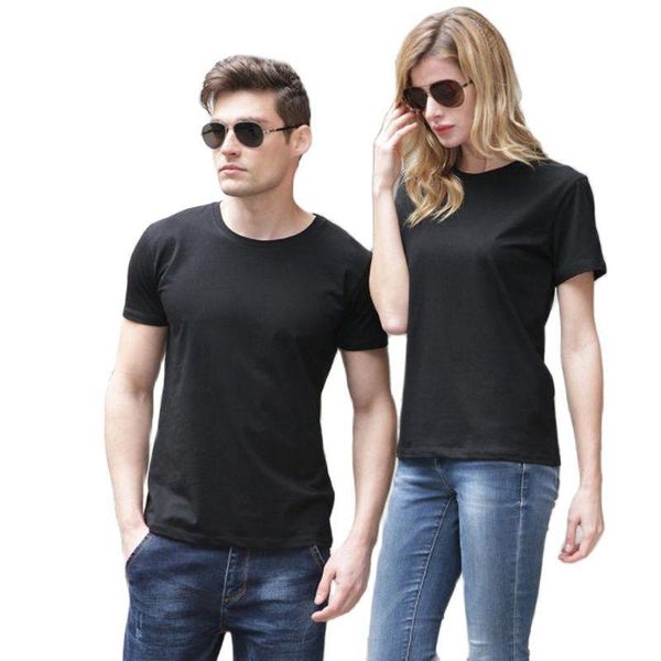 

men's t-shirts 2021 style manyan short sleeve men's logo t-shirt round colour blank ice porcelain korean version leisure base, White;black