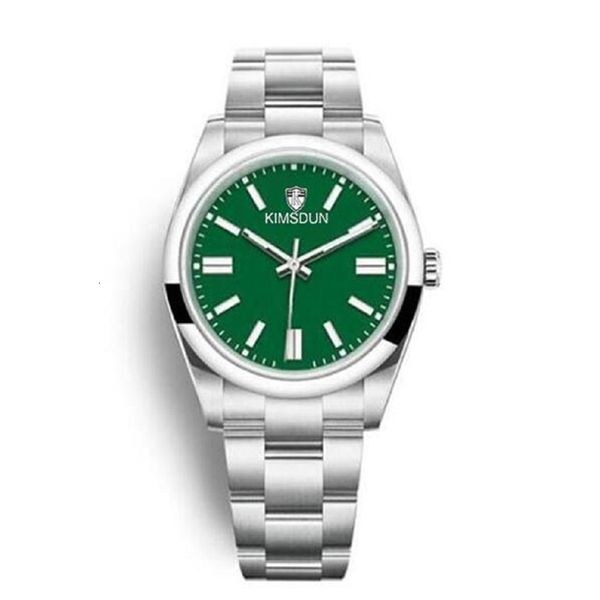 

2021 new luxury men watches oyster perpetual automatic sapphire black yellow rvs simple, Slivery;brown