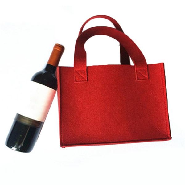 

storage bags felt 6-grid beer wine pouch for weddings party camping carrier
