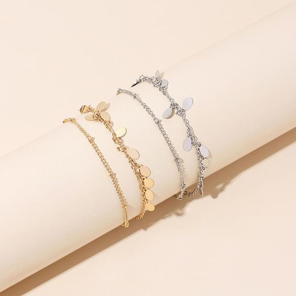 

anklets trending 2021 arrivals women bracelets bohemian style beach leaf foot chain fashion jewelry for party jl001, Red;blue