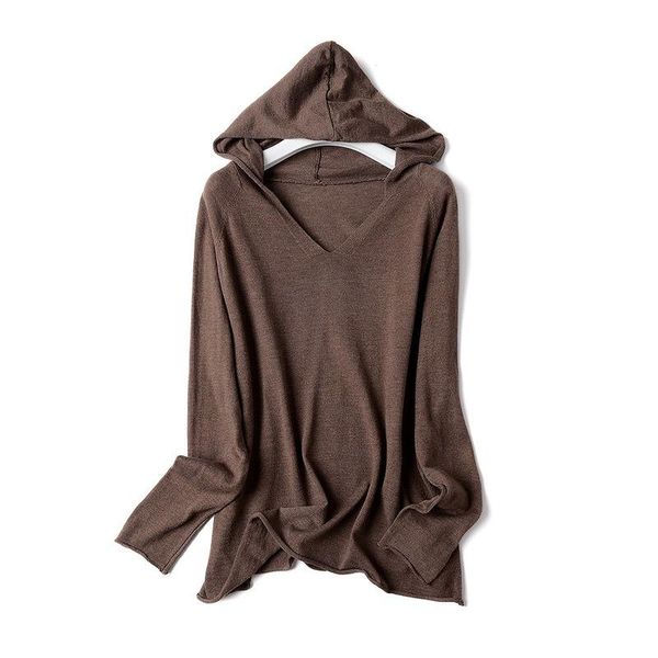 

women's sweaters hooded sweater jumper winter 2021 autumn wool loose warm casual pullover knitted for women pullovers top, White;black