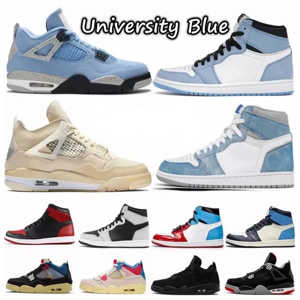 

athletic basketball shoes 1 1s high dark mocha university blue twist orange unc 4 4s sail oreo bred black cat sail pure money men women trai