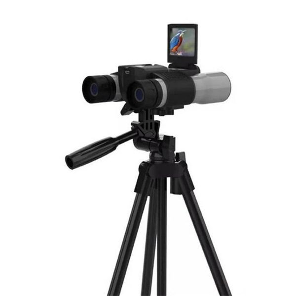 Telescopio digitale IPRee® 12x32 Schermo HD 2.0 Binocolo Telecamera rotante a 270° Videoregistrazione fotografica per viaggi in campeggio