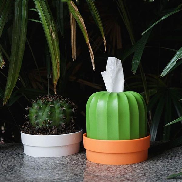 

tissue boxes & napkins box cactus tray living room table car storage decorative ornaments,15 x 14.2cm