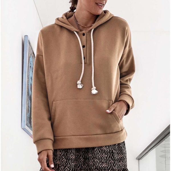 

women autumn winter clothes long sleeve hooded hoodies and sweatshirt with pockets elegant ladies warm streetwear, Red;black