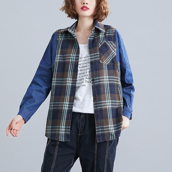 

women's blouses & shirts plus size woman long sleeve shirt casual retro blouse harajuku, White