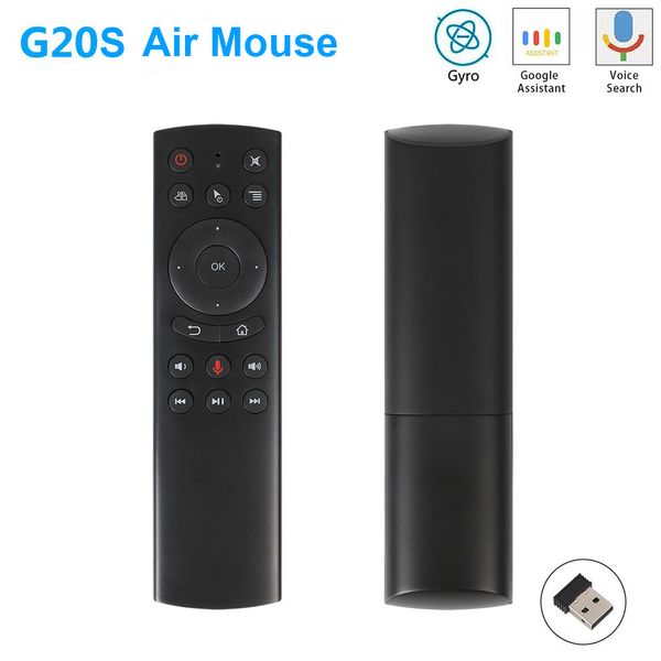 G20S 2.4G Wireless Air Rato Giroscópio Controle de voz Sensing Universal Mini Teclado Controle Remoto para PC Caixa de TV Android