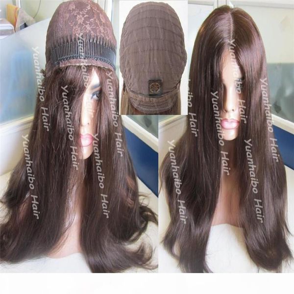 

8a grade human hair sheitels 4x4silk jewish wigs finest virgin mongolian hair kosher wigs capless wigs ing, Black;brown