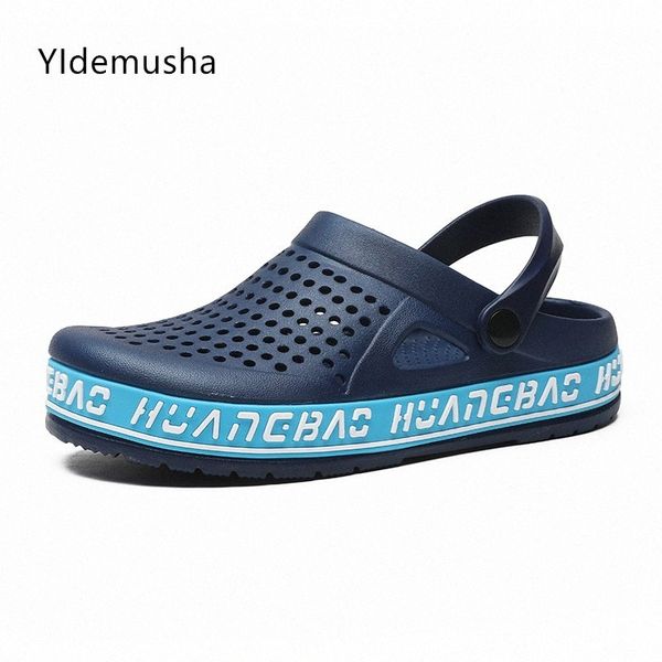 

summer mens home slippers male garden shoes beach sandals mules antiskid bathroom slipper waterproof mens casual sandals sandals o3hk#, Black