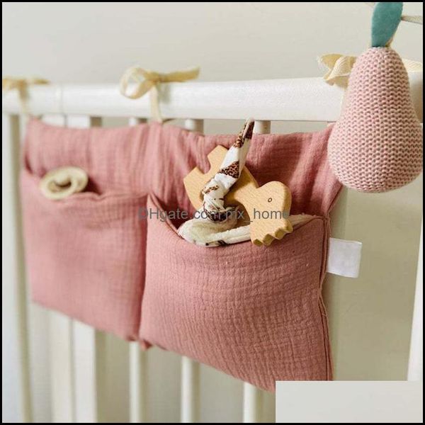 

stroller parts & accessories strollers baby, kids maternity baby crib storage hanging bag pure cotton double grid mti-function diapers,diape