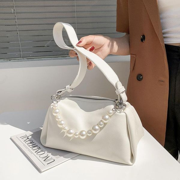 

evening bags pearl chain bag female armpit summer white jiaozi shoulder diagonal