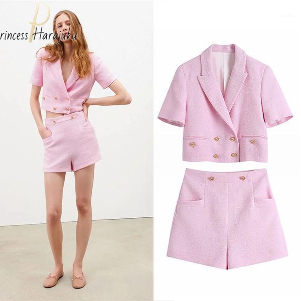 

spring and summer women fashion with buttons tweed cropped blazer coat vintage long sleeve female outerwear chic veste femme women's su, White;black