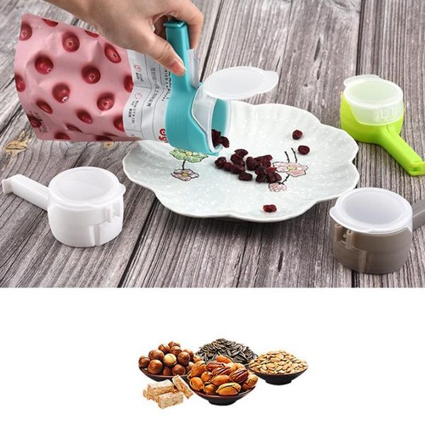 

storage bags multifunctional sealing clip seal pour food bag snack keeping fresh for months