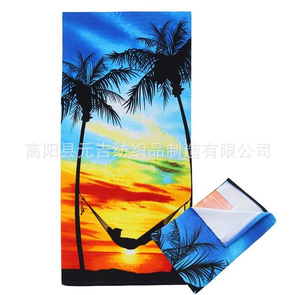 

towel various designs, reactive printing, microfiber beach