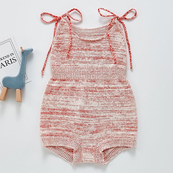 

0-3yrs cute knit spring autumn sleeveless infant clothes baby girl rompers, Blue