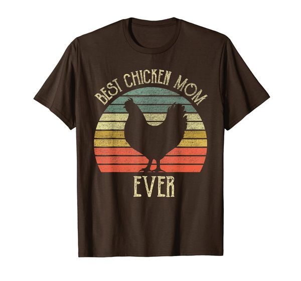 

vintage chicken mom ever chicken lovers mother's day, White;black