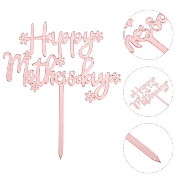 

other festive & party supplies 10pcs delicate mother's day cake ers festival creative decoration