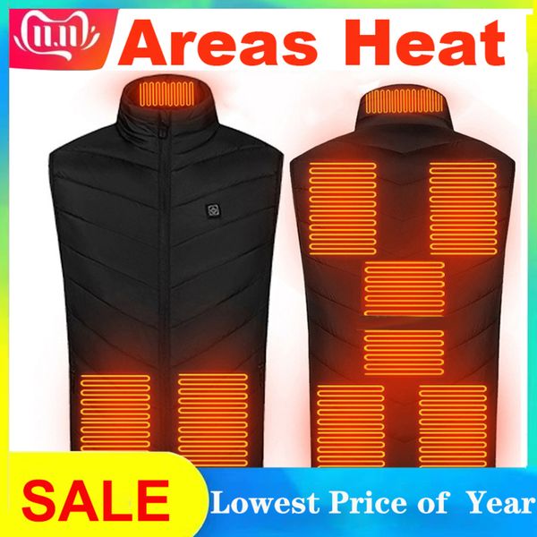 

men's and women's electric vt, down et, with usb, zone 9, Black;white