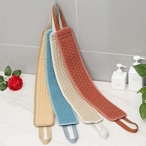 

bath brushes, sponges & scrubbers towel pull back strap double sided long strip body skin cleaning exfoliating wyt77