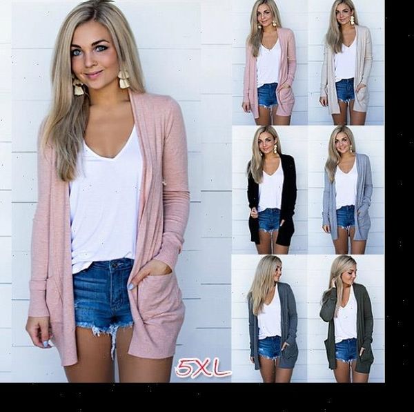 

autumn thin cardigan casual solid long sleeve woman sweater outwear fashion v neck plus size female open stitch sweater coat, White;black