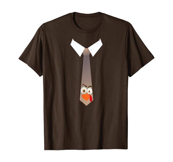 

Cute Thanksgiving Turkey Face Tie Gostume T-Shirt, Mainly pictures