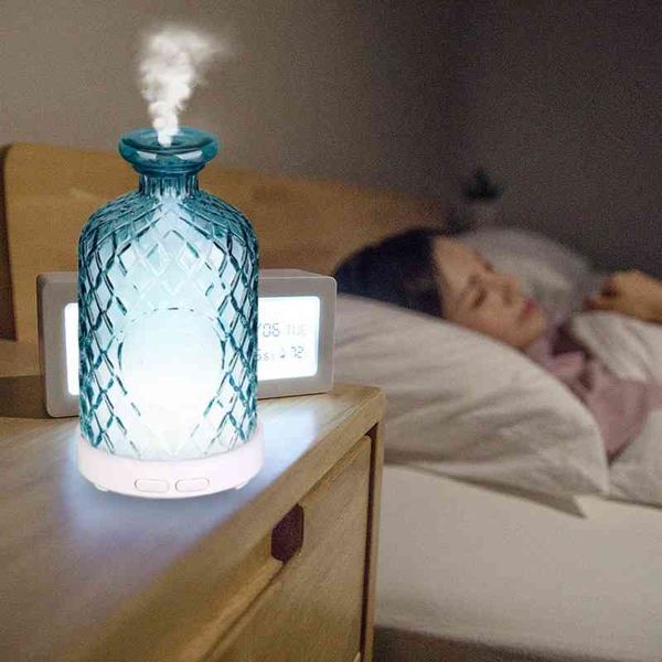 

air humidification night light aromatherapy machine home small colorful deskusb glass cover decoration