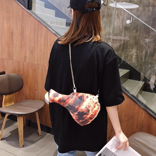 

cross body funny chicken leg shape women shoulder bag girls crossbody bags messenger handbags sac a dos bolsas feminina mujer main #s