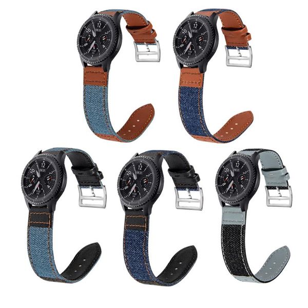 

watch bands bracelet strap for galaxy 46mm loop band samsung gear s3 frontier 22mm replacement, Black;brown