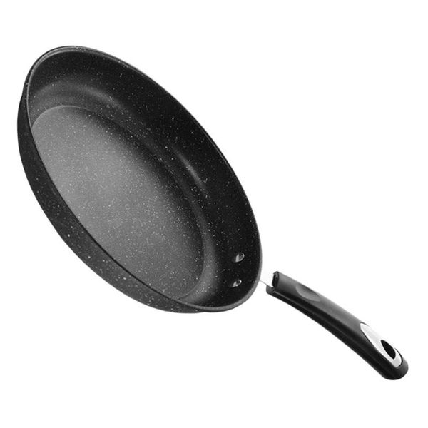 

pans 1 pc household iron stone frying pan non-stick steak (black)